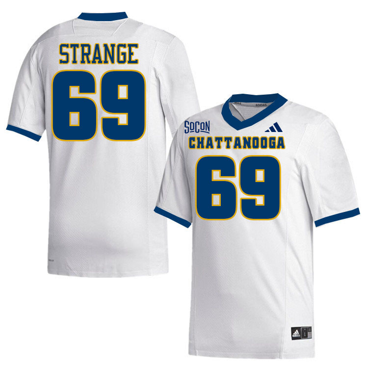 Chattanooga Mocs #69 Cole Strange College Football Jerseys,Uniforms Stitched-White